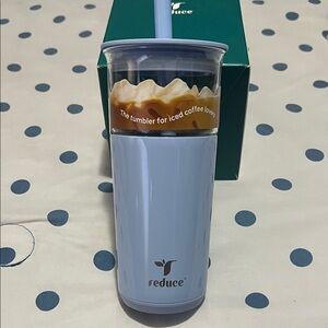 Reduce Aspen Vacuum Insulated Stainless Steel Glass
Tumbler with Lid and Straw